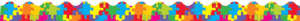 "Colorful block puzzle  theme" - Classroom Sticker Border
