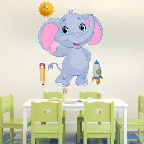 Baby elephant 2 - cartoon sticker
