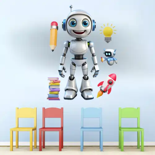 3D Robot - cartoon sticker