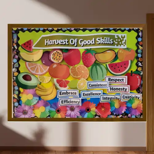 Harvest of good skills -Paper Display Board