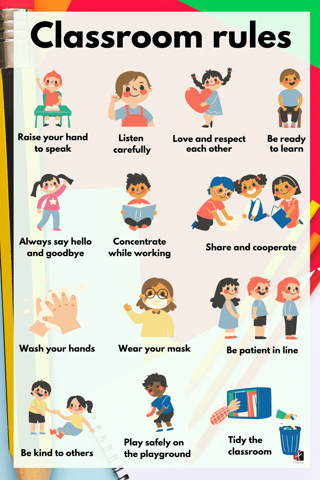 "Classroom rules"-Classroom Instructional Posters