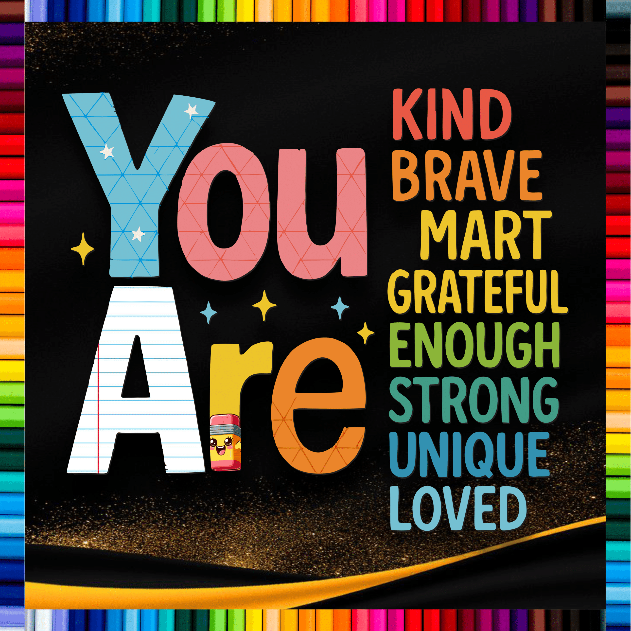 "Colorful motivational quotes Indoor & Outdoor Durable Display Board " - 4 by 4 ft Permanent Foam board Material