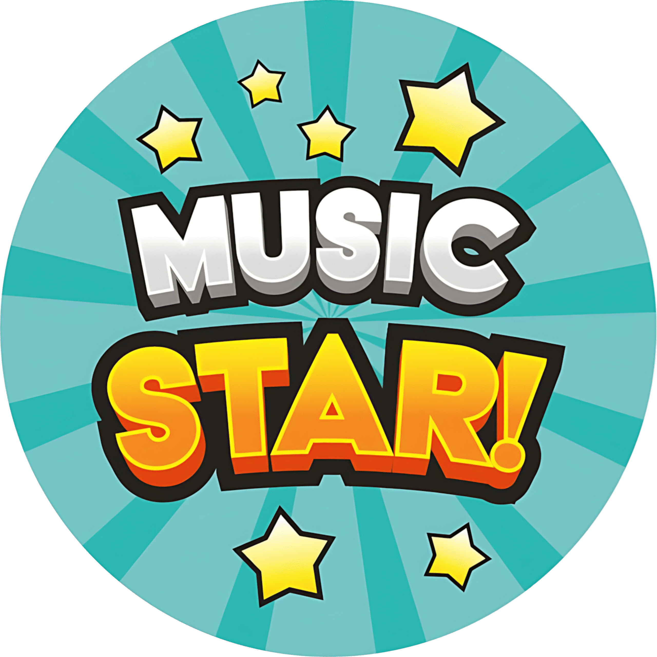 "Music star " - Motivation Circle Sticker