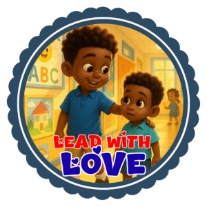 Lead with love- Motivation Circle Sticker