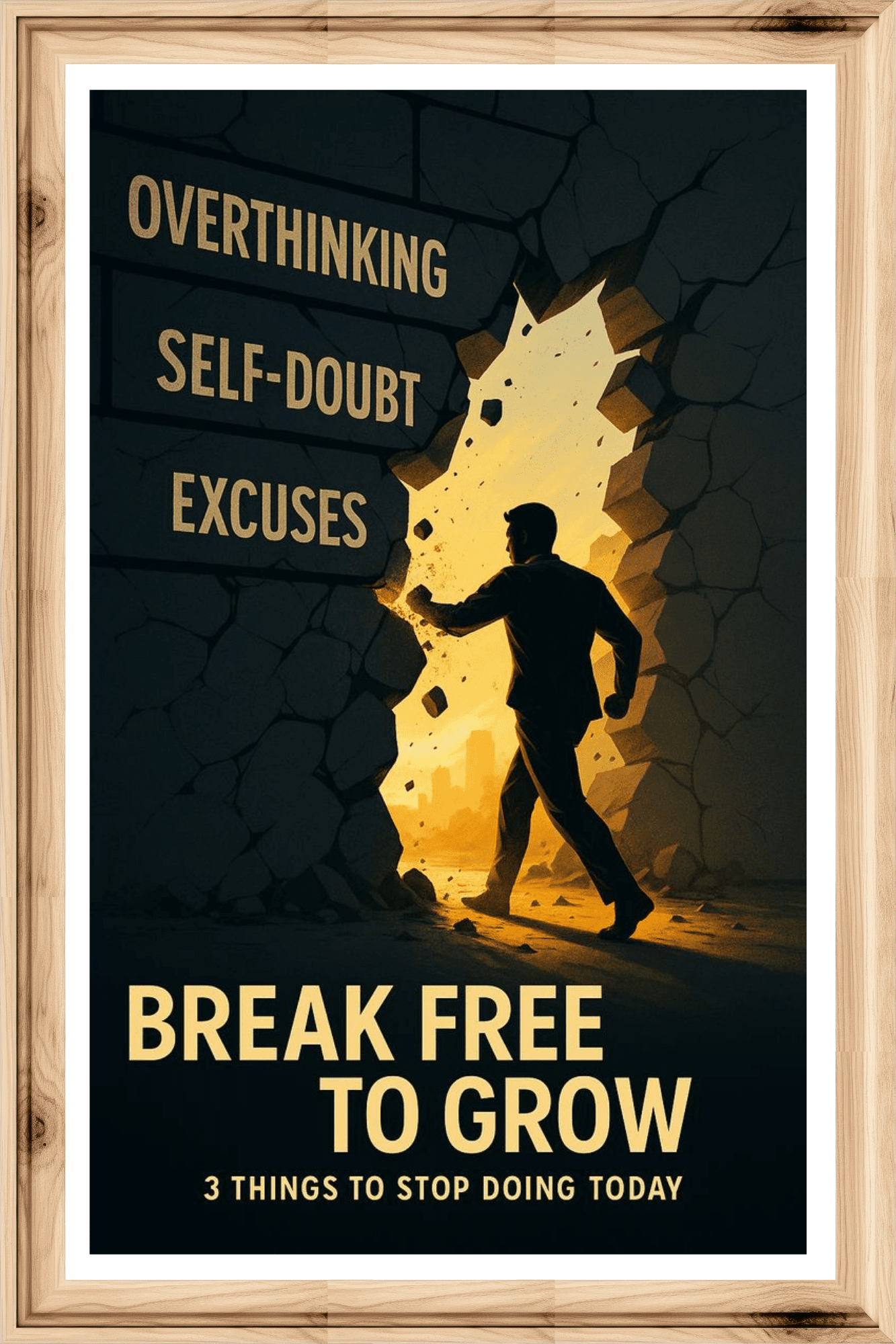 Break free to grow- A.I Motivational Posters