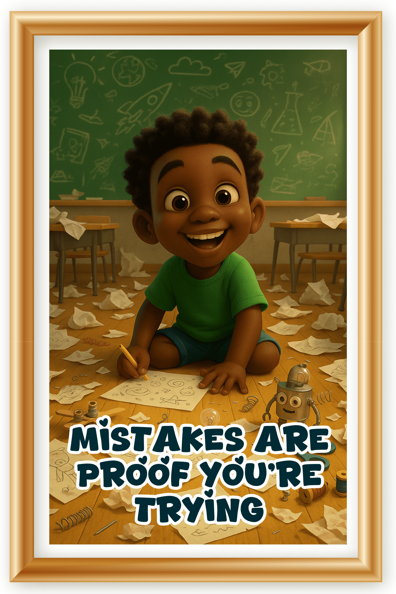Mistake are proof you are trying- A.I Motivational Posters