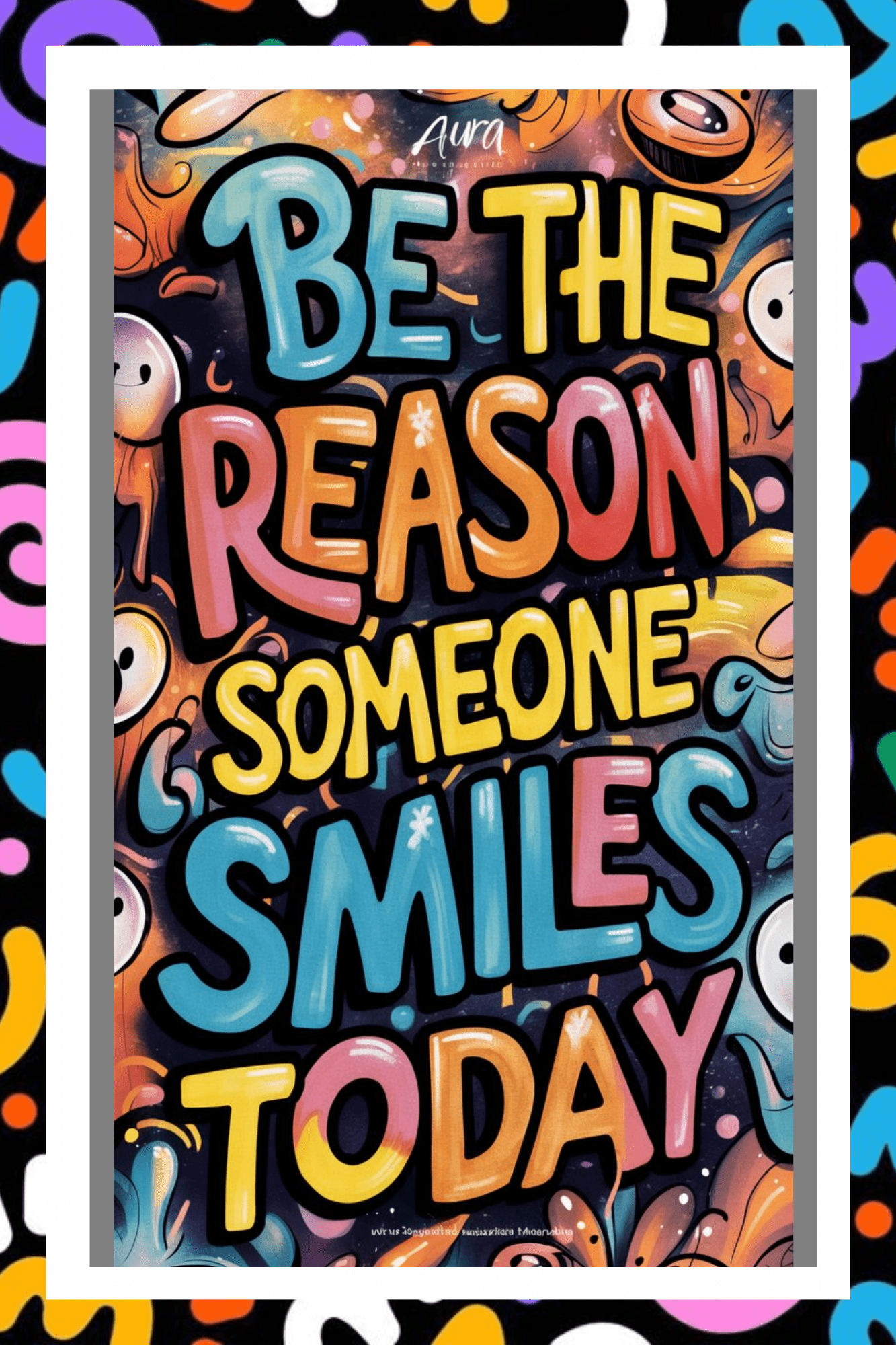 Be the reason someone smiles today- A.I Motivational Posters