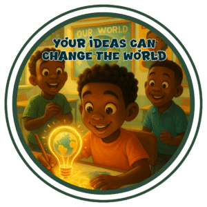 Your ideas can change the world- Motivation Circle Sticker