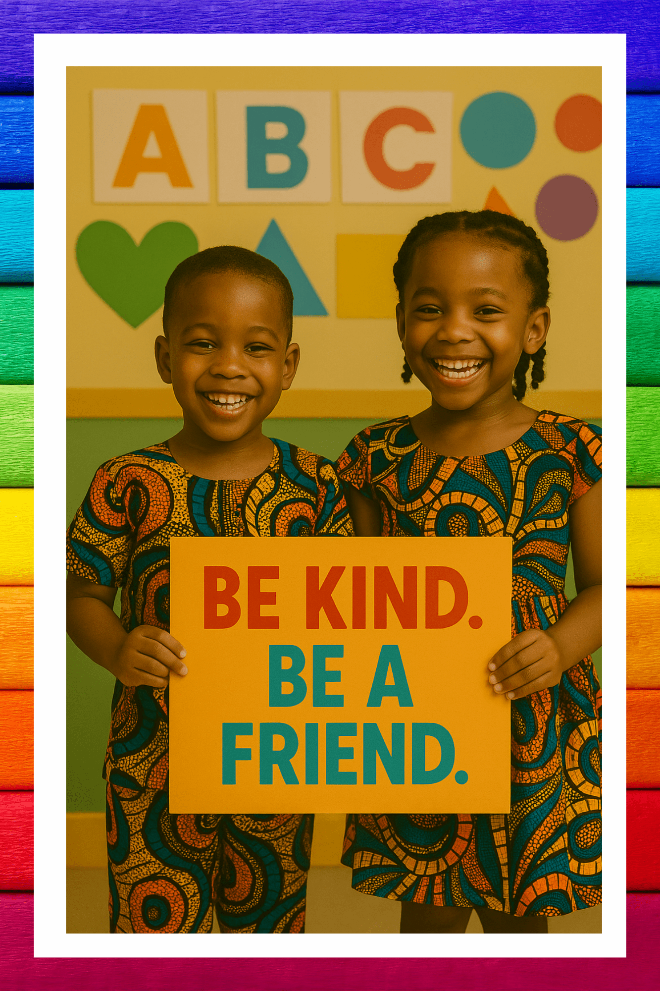 Be kind, Be a friend - A.I Motivational Posters