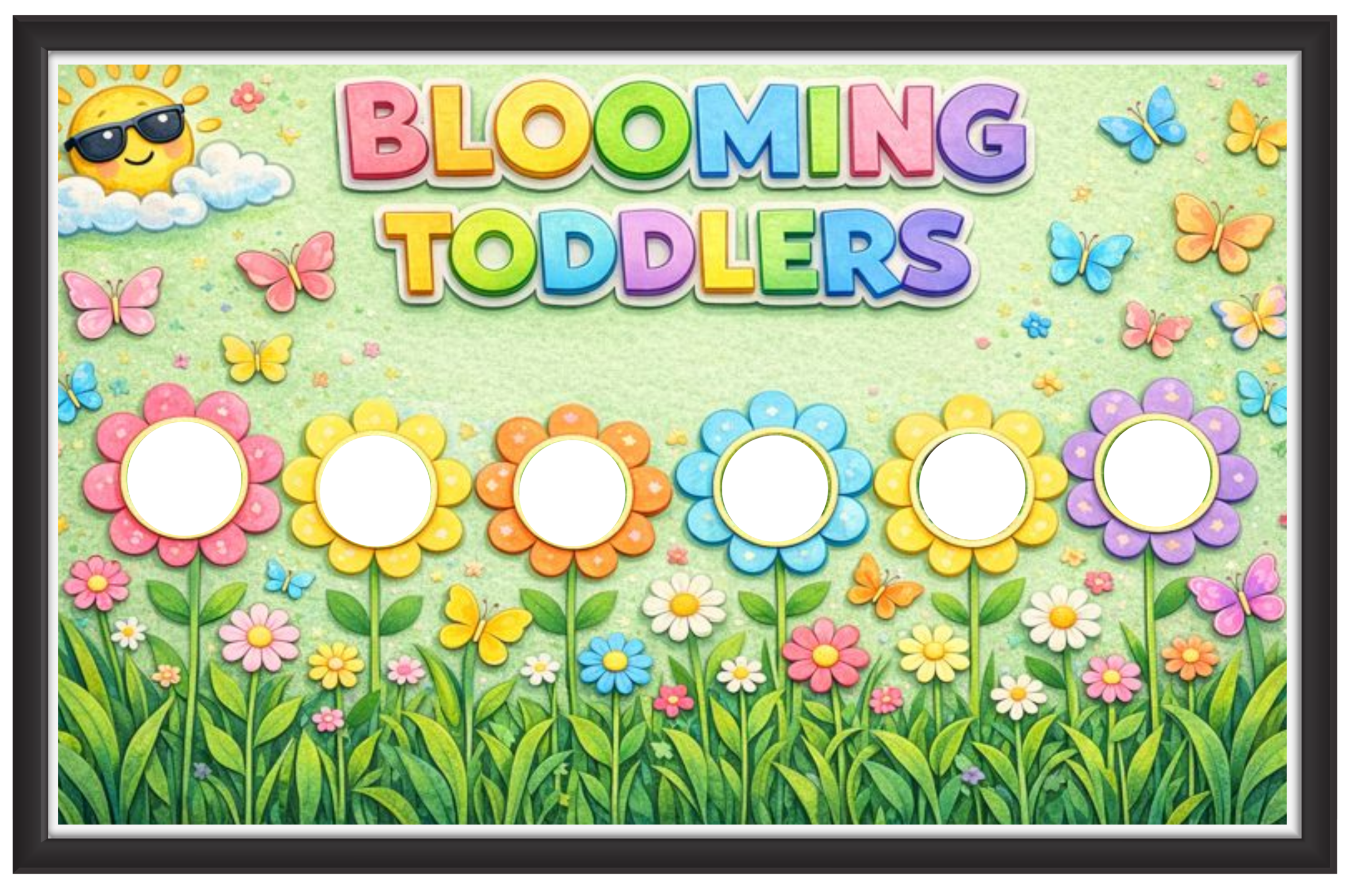 'Blooming toddlers'- Classroom Display Flex Banner(6ft by 4ft)