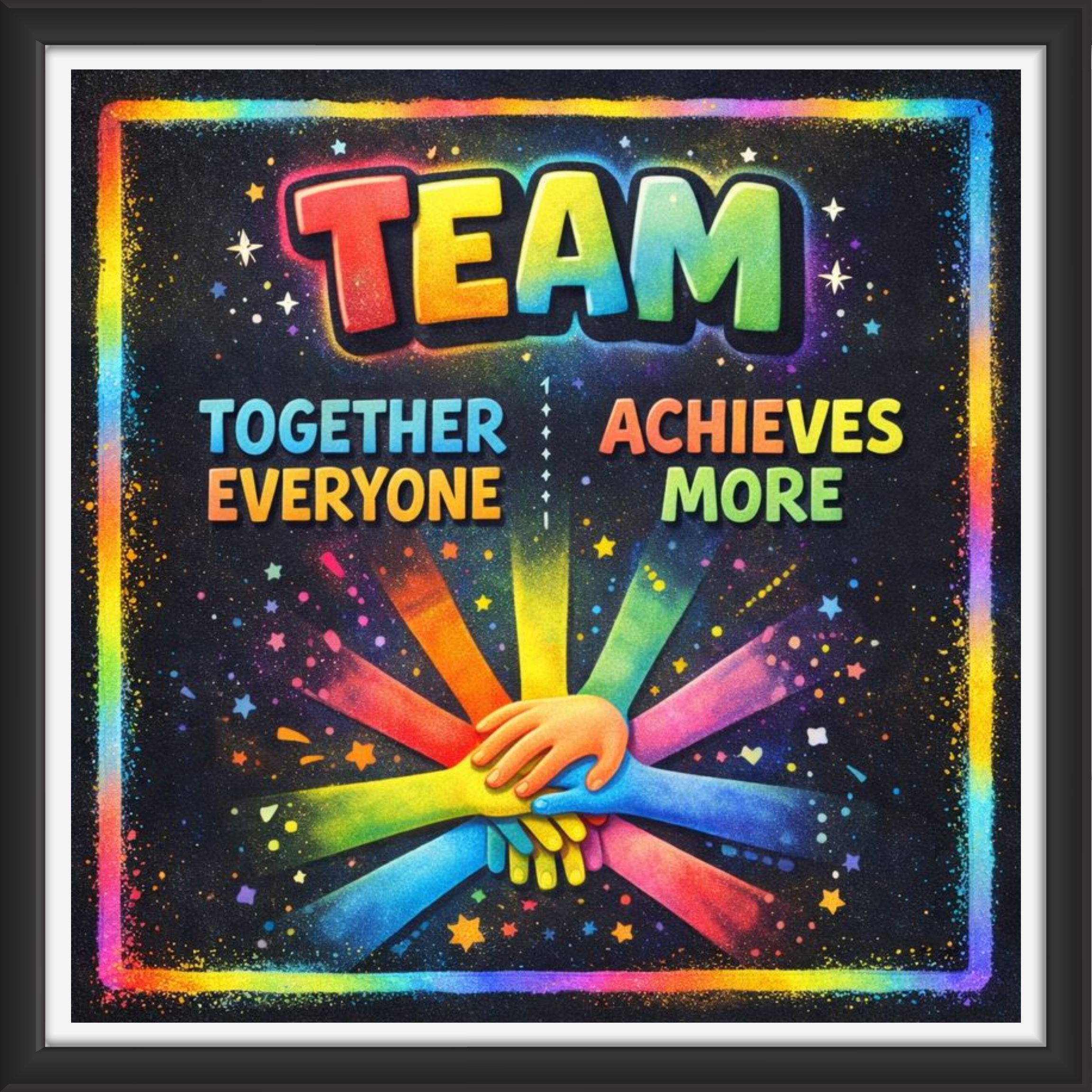 'Team  ' - Classroom Display Flex Board(4ft by 4ft)