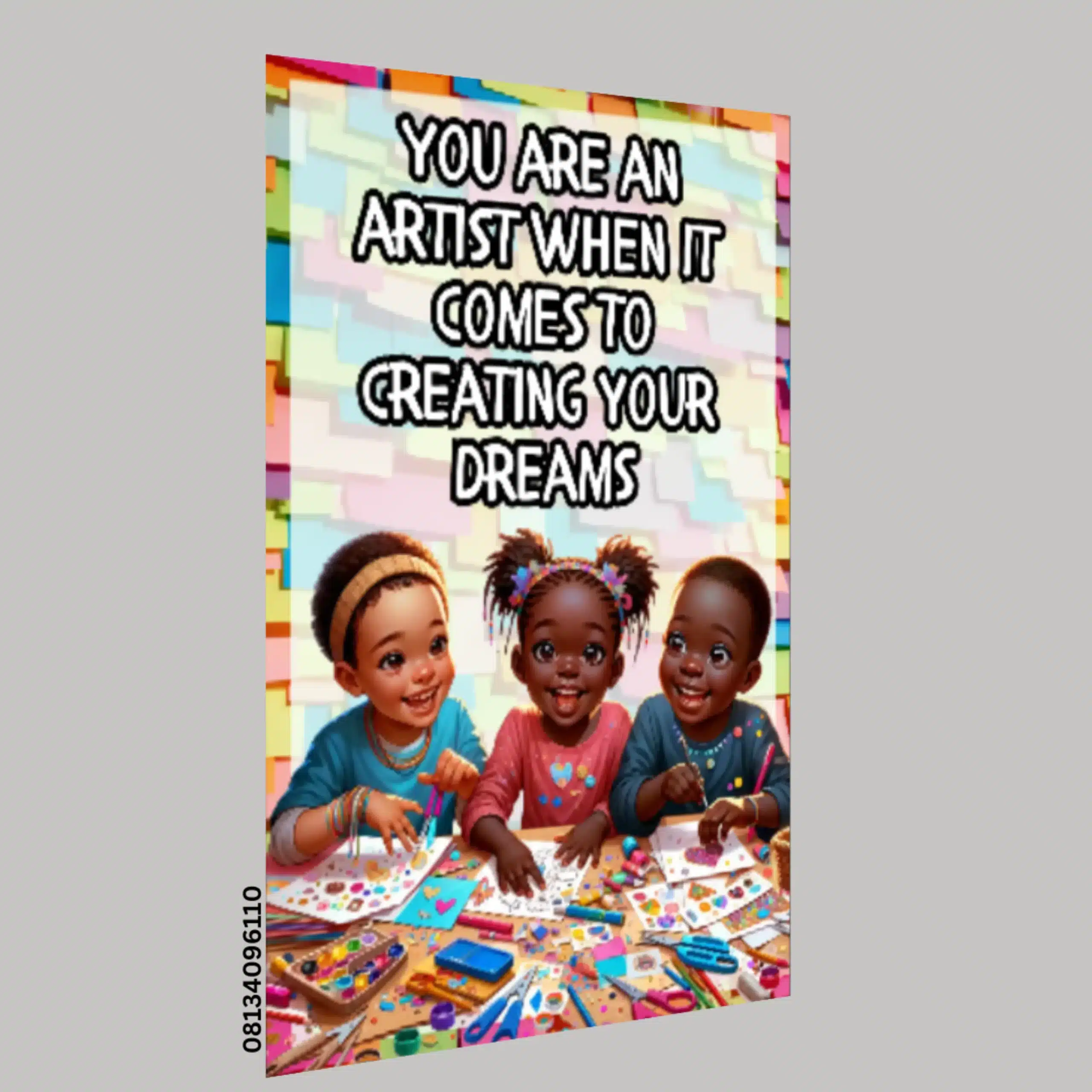 You are an artist?.- Motivational A.I Quotes (12x36 Inches, Portrait)