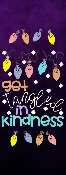 "get tangled in kindness"- classroom door design. A 30x80 inches sticker used on all kinds of classroom door, motivating learners and teachers alike
