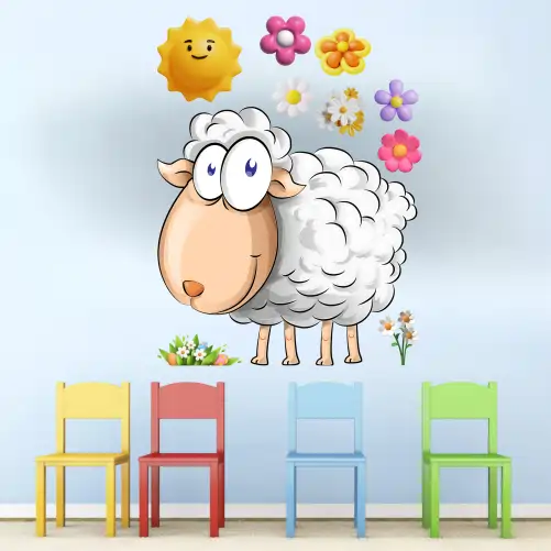 Sheep - cartoon sticker
