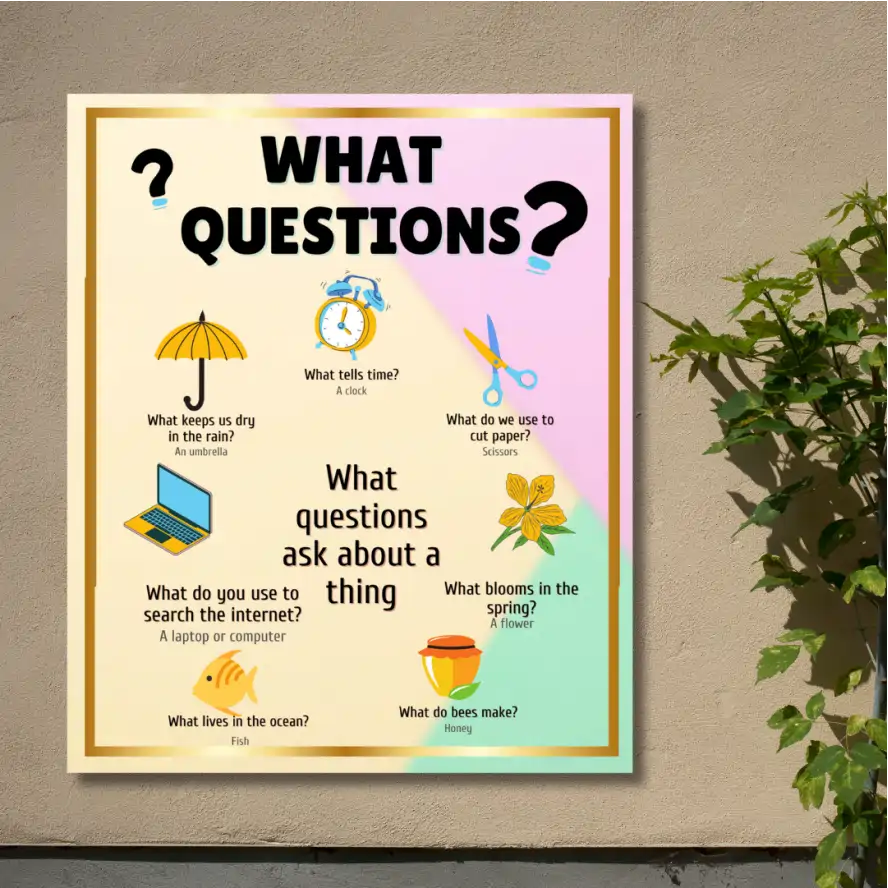 "What Questions" - Instructional Flex Banner