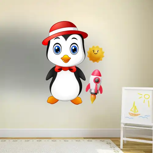 Penguin - cartoon sticker