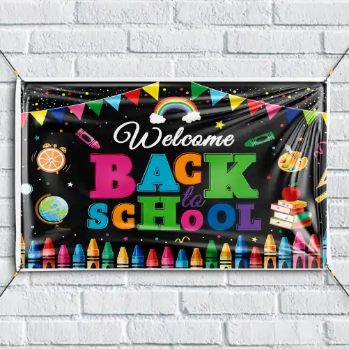 Welcome back to school theme - Backdrop
