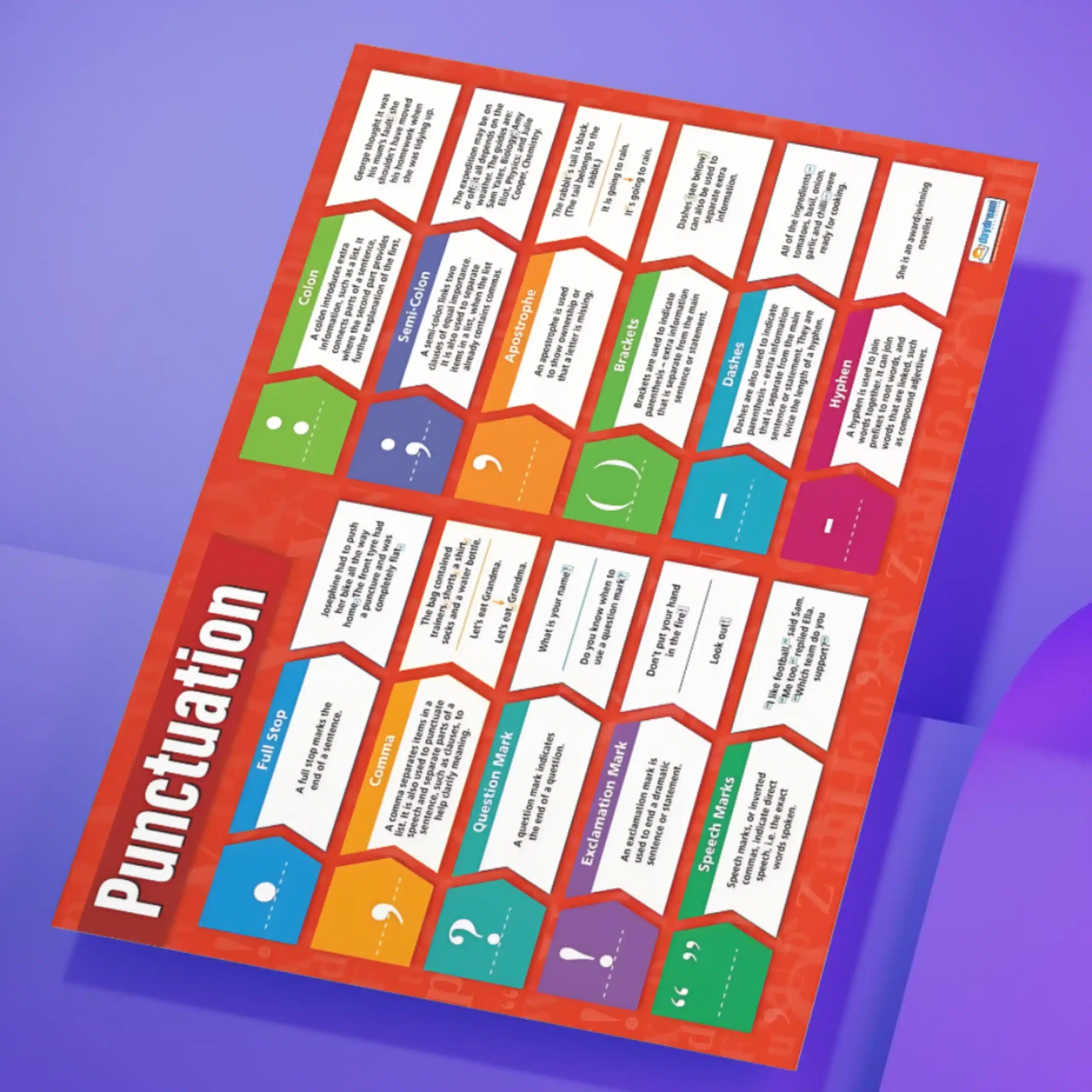 "Punctuation" - English instructional flex banner