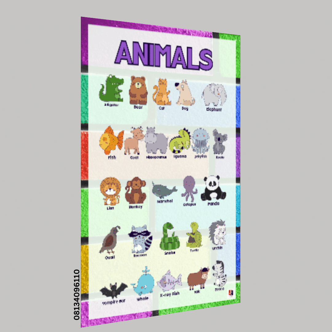 "Animals"- -Classroom Instructional Posters
