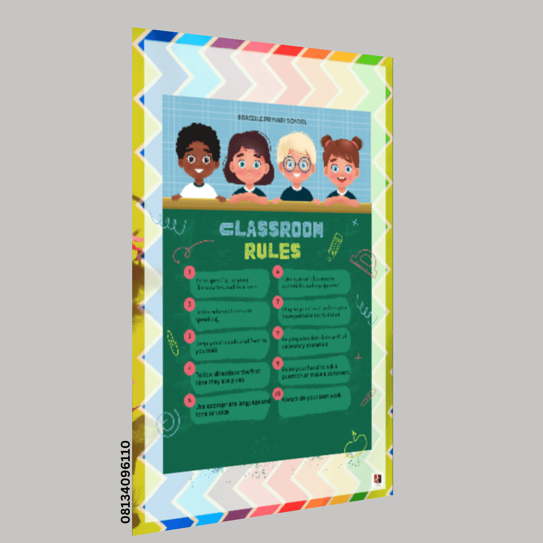 "Classroom rules"- -Classroom Instructional Posters