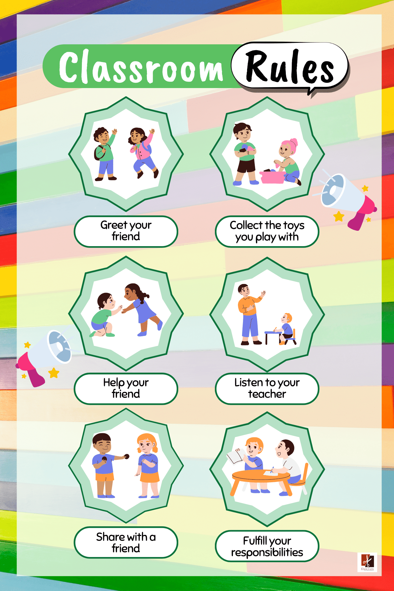 "Classroom rules " -Classroom Instructional Posters