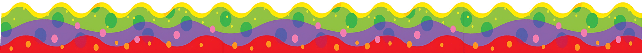 "Colorful tide theme" - Classroom Sticker Border
