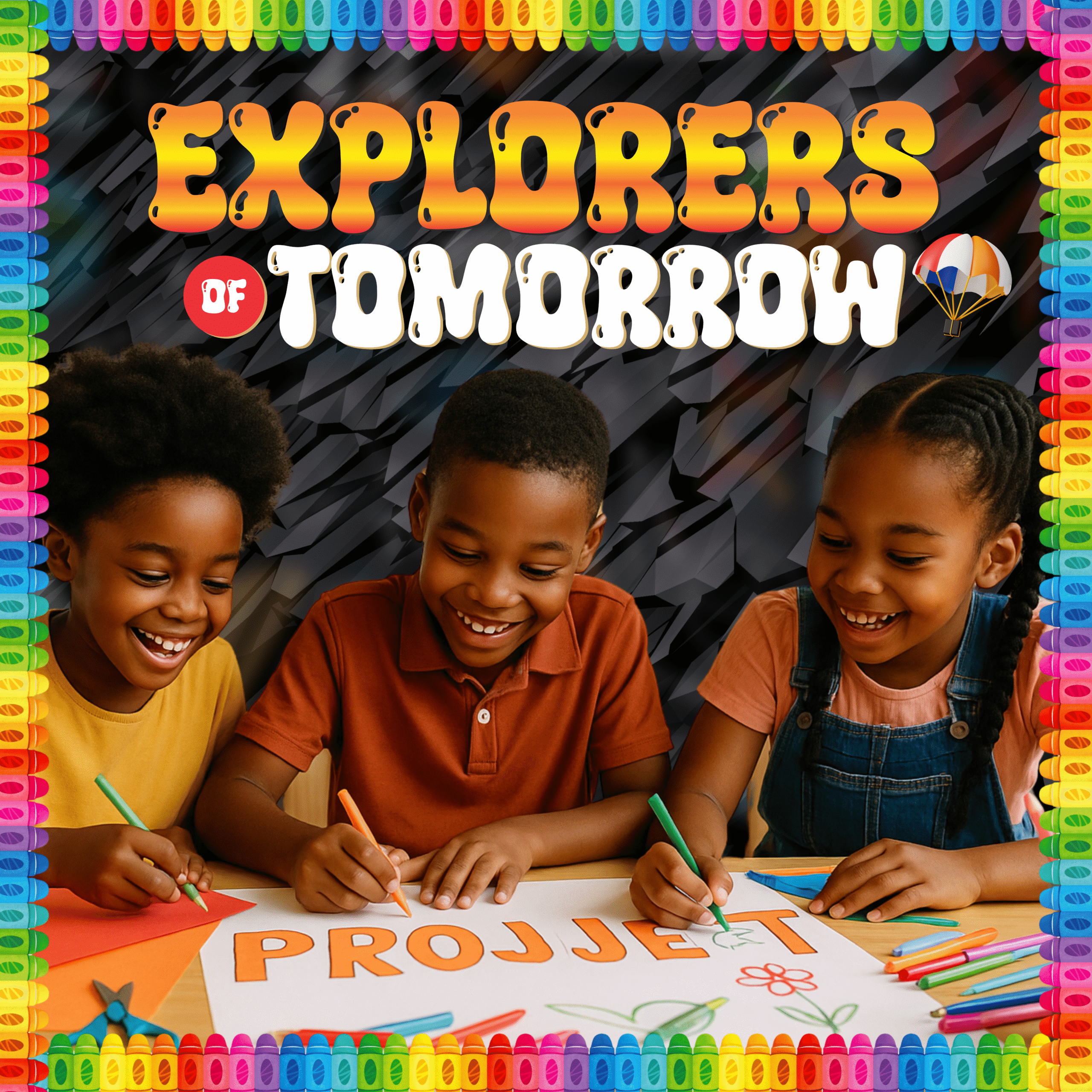 Explorers of tomorrow- Colorful 4by4 feet Flex motivational banner