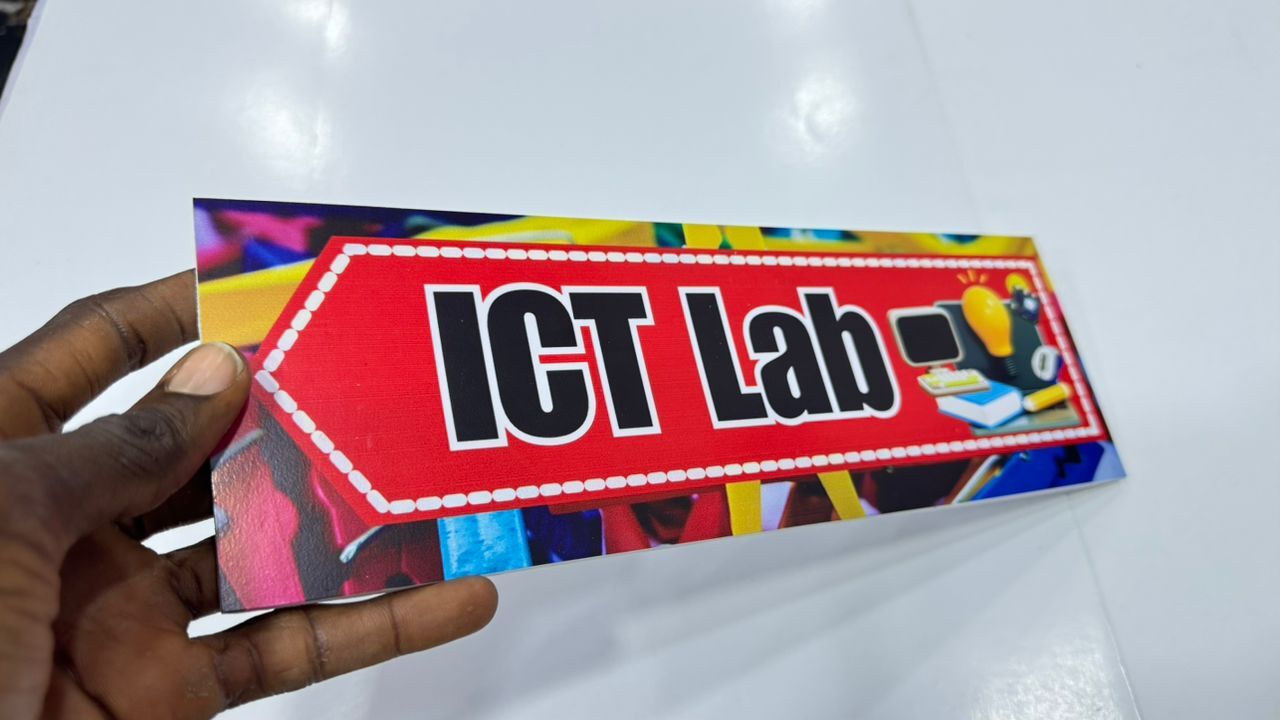 ICT Lab - Durable Foam board Class Tag