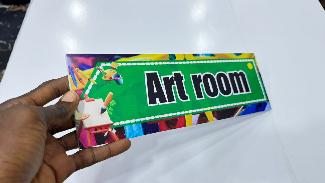 Art room - Durable Foam board Class Tag