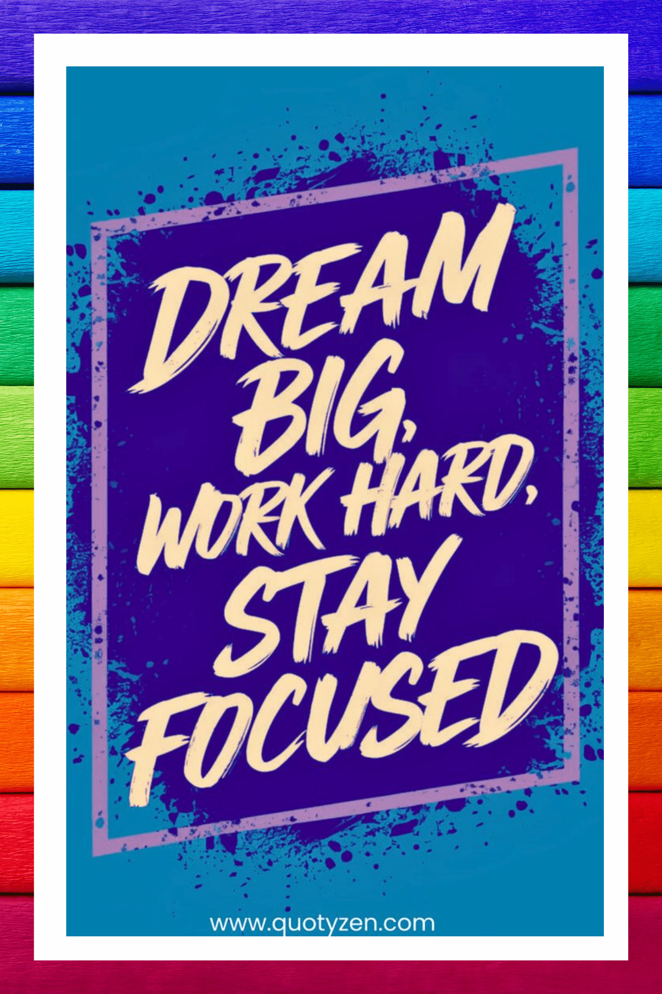 Dream big work hard, stay focused A.I Motivational Posters