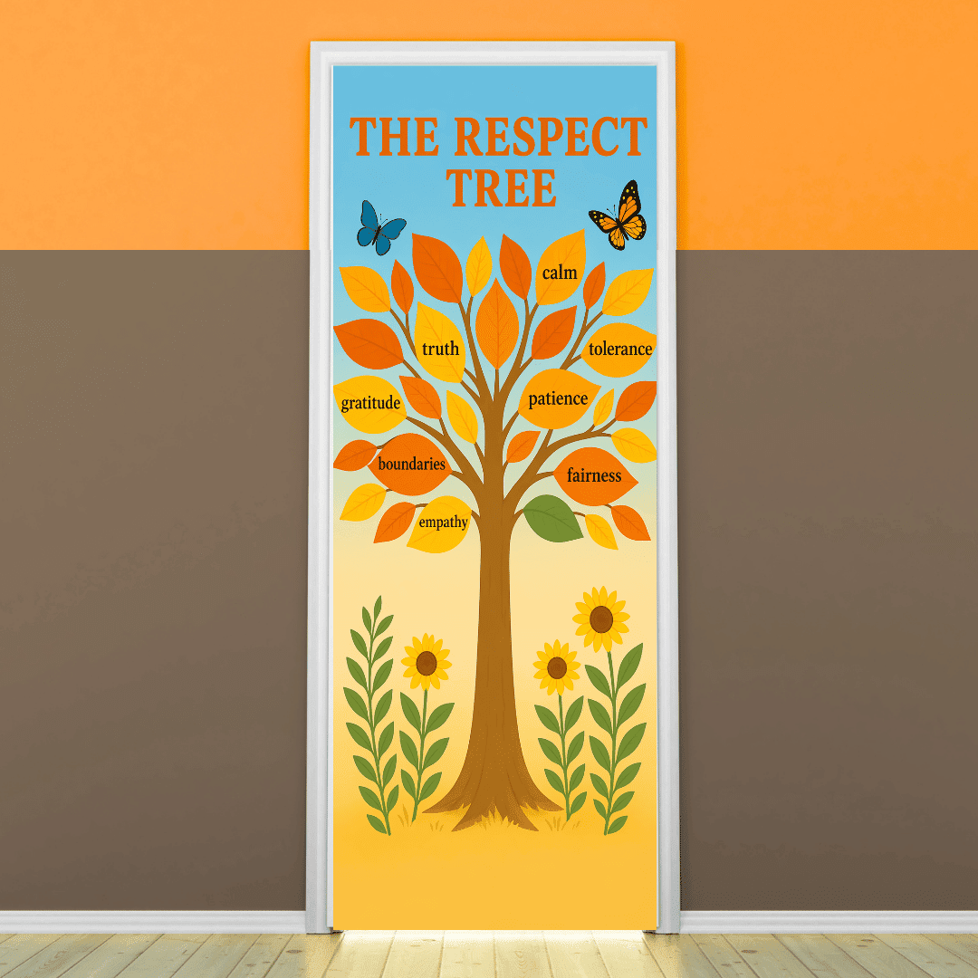 "The respect tree" -Door sticker on paper